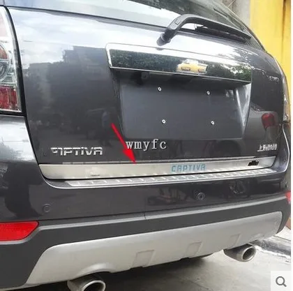 Хромированная Задняя Крышка багажника из нержавеющей стали для Chevrolet CAPTIVA 2007 2018