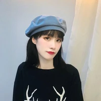 beret female japanese thin section ins british retro korean version painter cap wild autumn winter net red octagonal hat u38