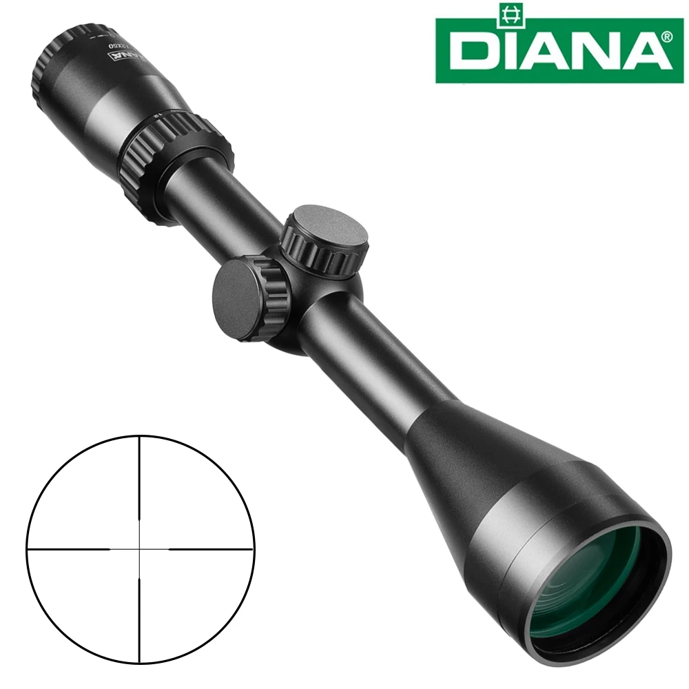Охотничий оптический прицел DIANA 4 12x50 MOA 1/4 для винтовки с четким изображением на