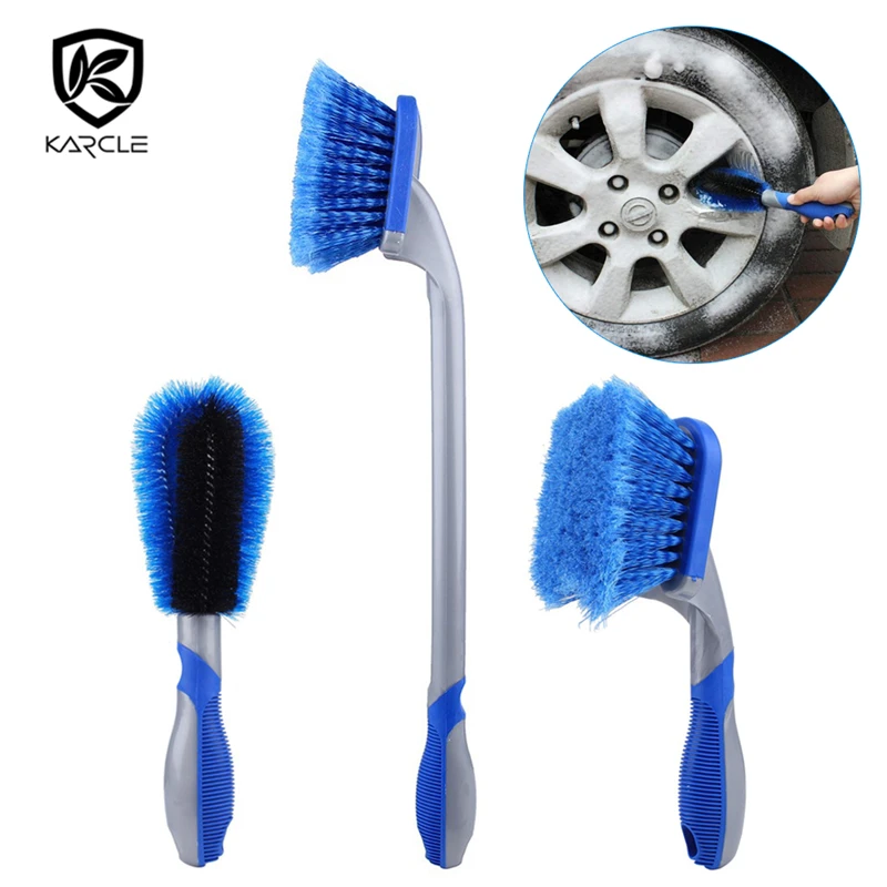 

Car Vehicle Motorcycle Wheel&Tire Brush Kit Rim Detailing Brush Cleaner Cleaning Tool Vehicle Body Surface Wheel Scrub Cleaner