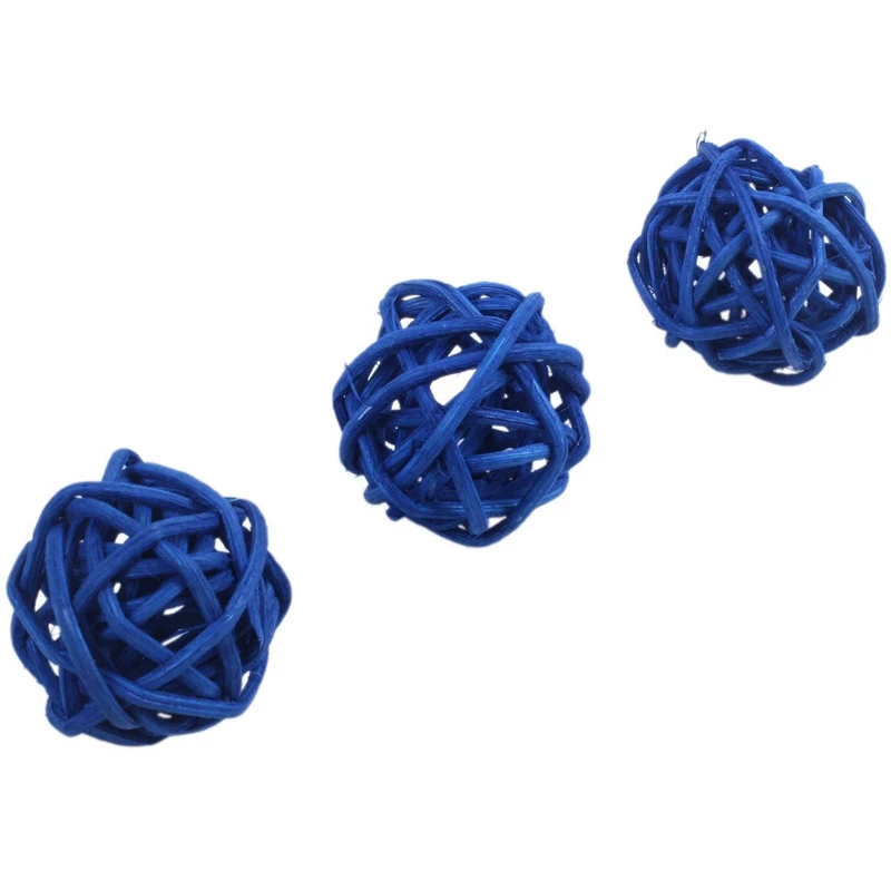 24 шт 3 см Плетеный шарик из ротанга для сада свадьбы вечерние украшения 12