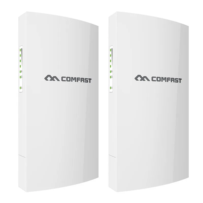 2 pieces Comfast CF-E130N 300 Мбит/с беспроводной Открытый CPE комплект точка доступа точка-точка 2,4G WiFi мост поддержка 1 км Расстояние передачи - Цвет: 2 pieces