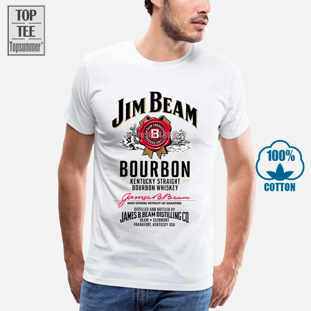 

Jim Beam Bourbon Bottle Label Official Men T-Shirt(1)
