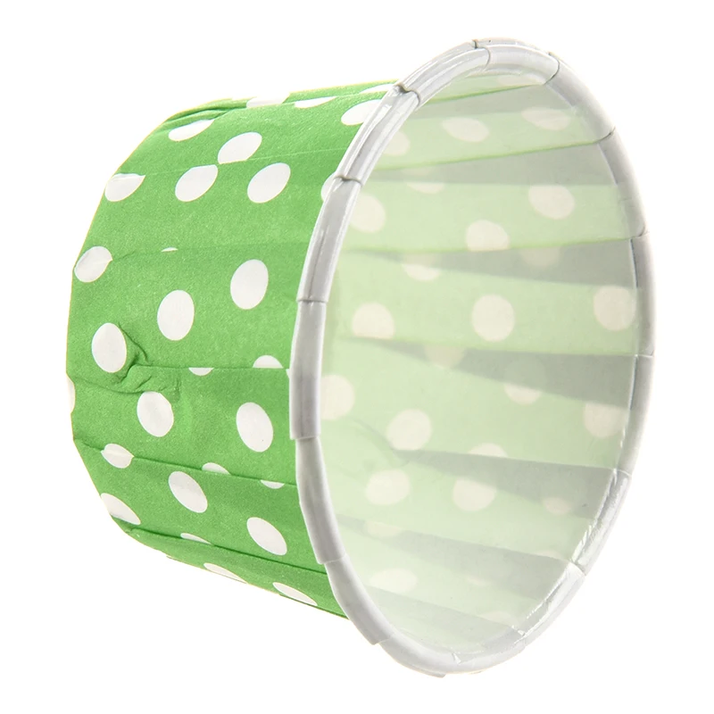 100 X обертка для кекса бумажный чехол торта чашки выпечки подкладка зеленый цвет| |