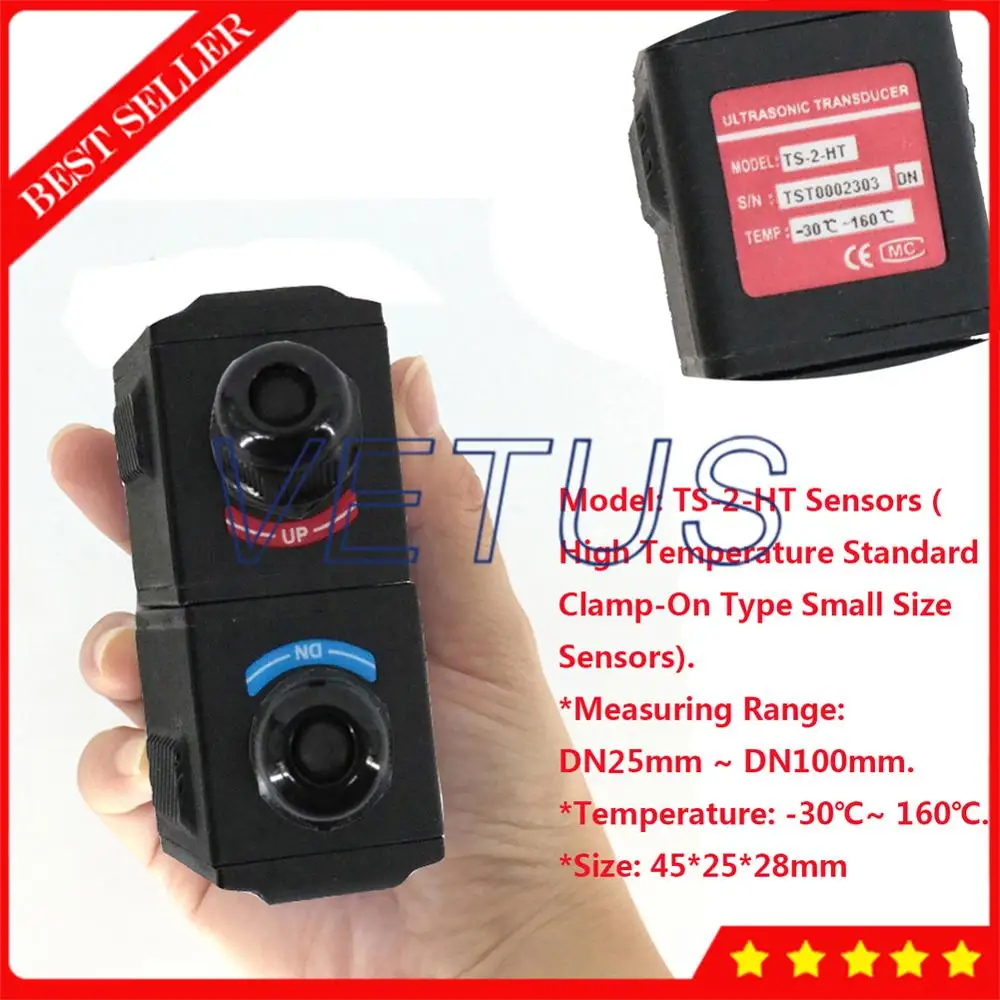 

Small DN25-100mm TS-2-HT High Temp Ultrasonic Flow Meter Transducer Apply to TUF-2000SW TUF-2000B TUF-2000M TUF-2000F Flowmeter