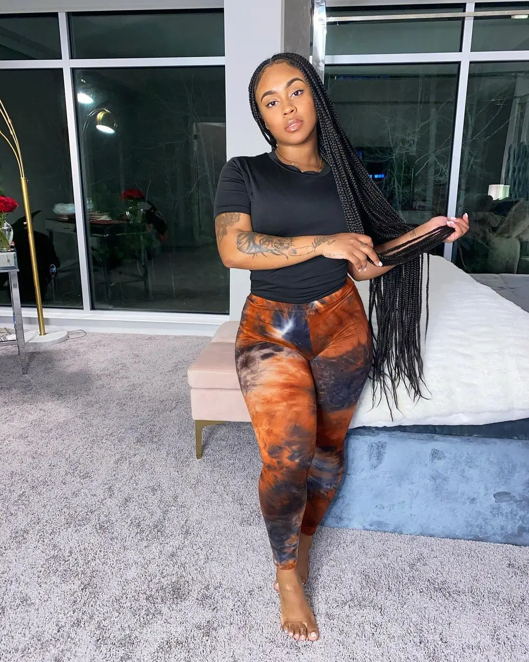 

Tie Dye Women Clothing Fall Winter 2021 Hot Recommend Style High Waist Pants Sweatpants Vintage Casual Jogger Leggings