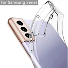 Оригинальный прозрачный чехол для Samsung Galaxy S21, ультра силиконовые противоударные чехлы для телефонов Galaxy S22 Ultra S21 Plus S20FE, задняя крышка
