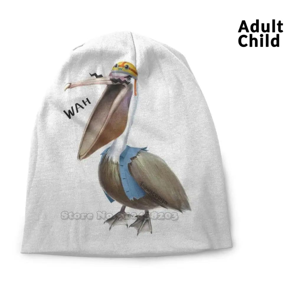 Шапка Wariobirb в стиле хип хоп шапка бини Повседневная вязаная из полиэстера Wah Wario