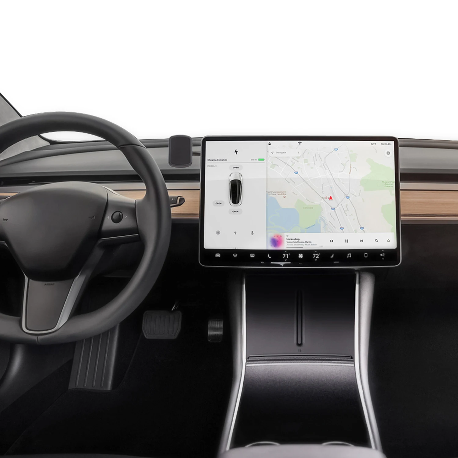 Wireless Charging Pad for Tesla Model 3 Customized Phone Charger Panel Holder Car Accessories |