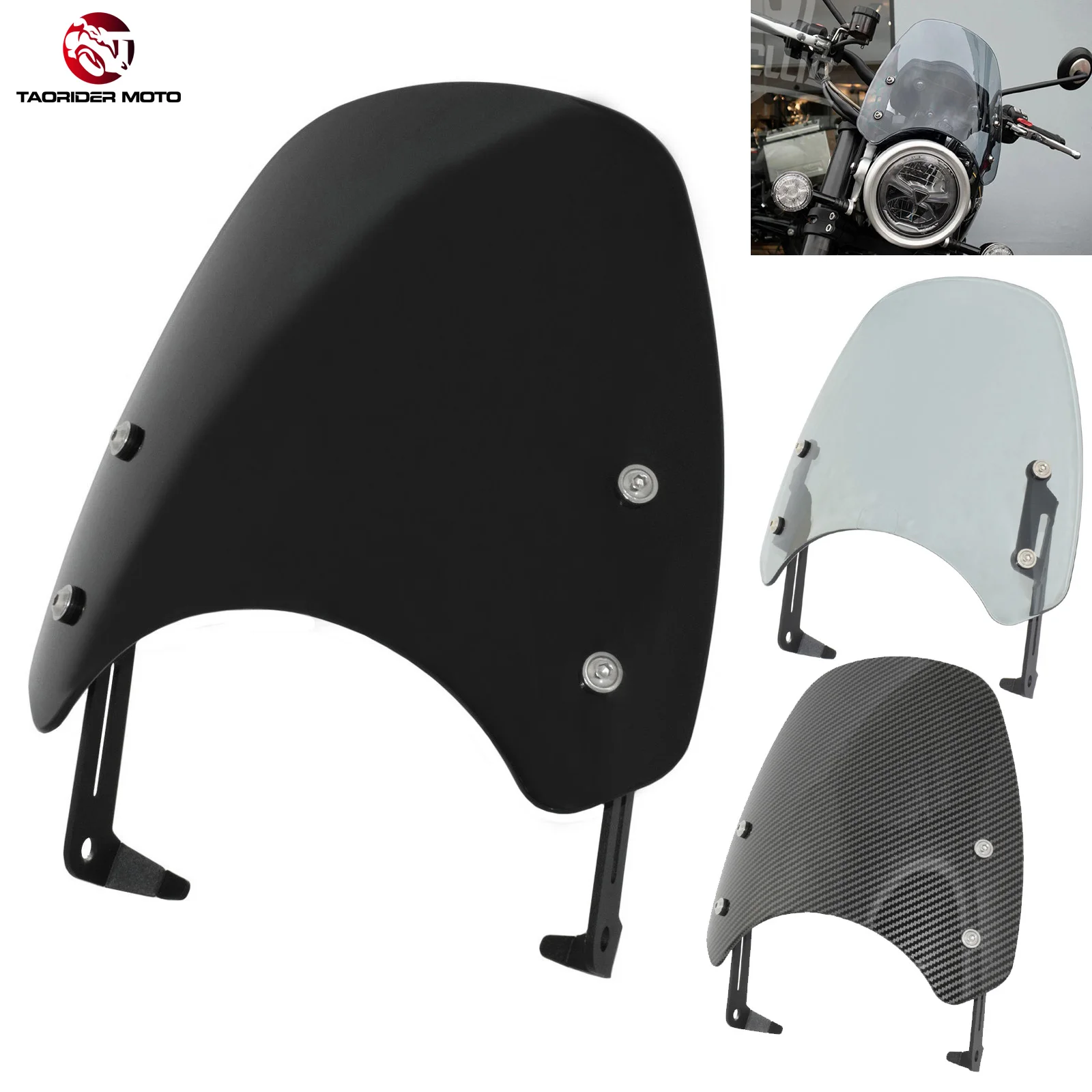 TAORIDER-MOTO передний ветрозащитный экран для мотоцикла скремблера 1200 XC XE 2019 2020 2021 |