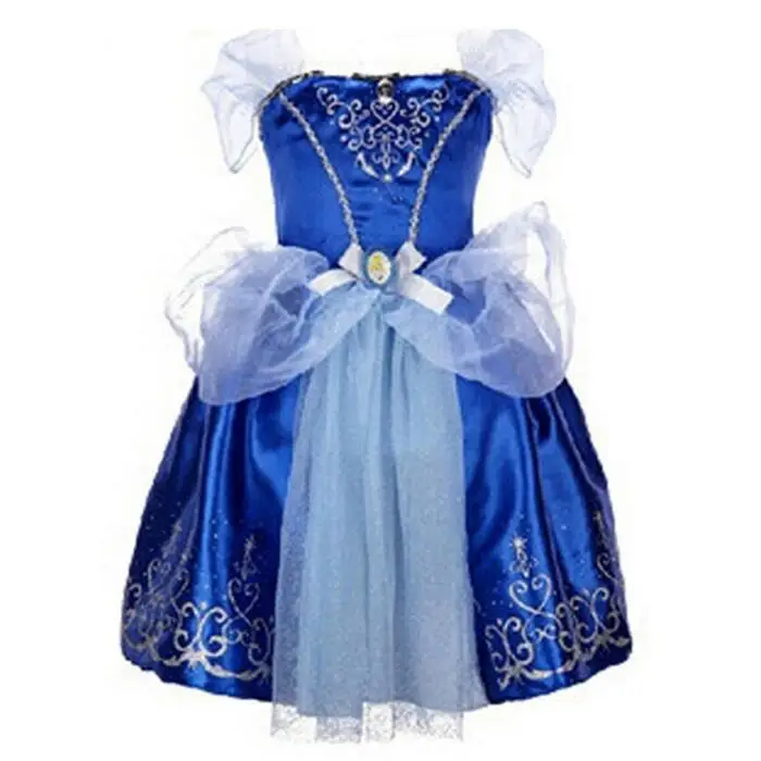CNJiaYun Princess Girls Cinderella Dress Kids Clothing Snow Rapunzel Aurora Christmas Costume For Dresses | Детская одежда и обувь