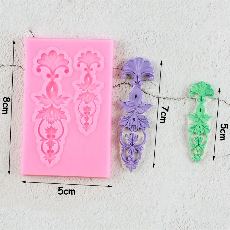 Рельефные силиконовые формы в стиле барокко для выпечки капкейков| |
