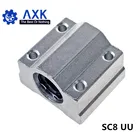 10 шт.лот SC8UU SCS8UU 8 мм линейный Шарикоподшипниковый Блок ЧПУ роутер с LM8UU втулкой опорный блок линейный вал ЧПУ Запчасти для 3D-принтера