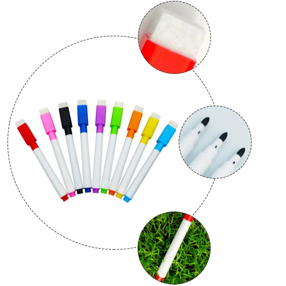 

45Pcs Drawing and Recording Magnet Erasable Dry White Board Markers