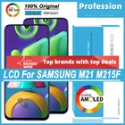 100% Оригинальный Amoled 6,4 ''дисплей для Samsung Galaxy M21 M215F M215FDS Полный ЖК-сенсорный экран дигитайзер в сборе запасные части