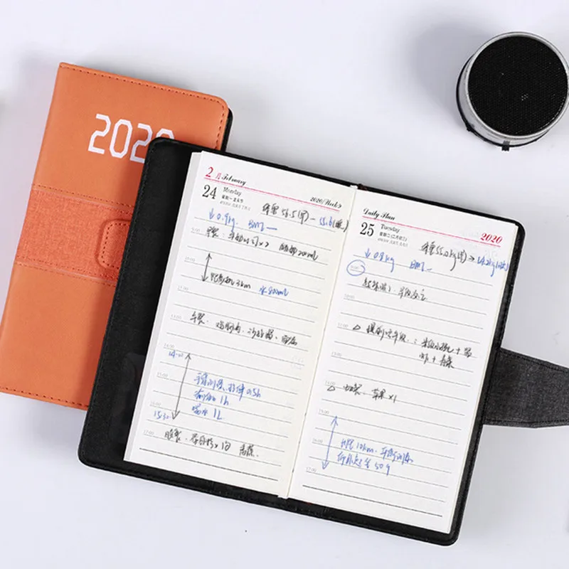 Блокнот A5 Карманный органайзер книга для записей годовой планировщик Bullet Agenda