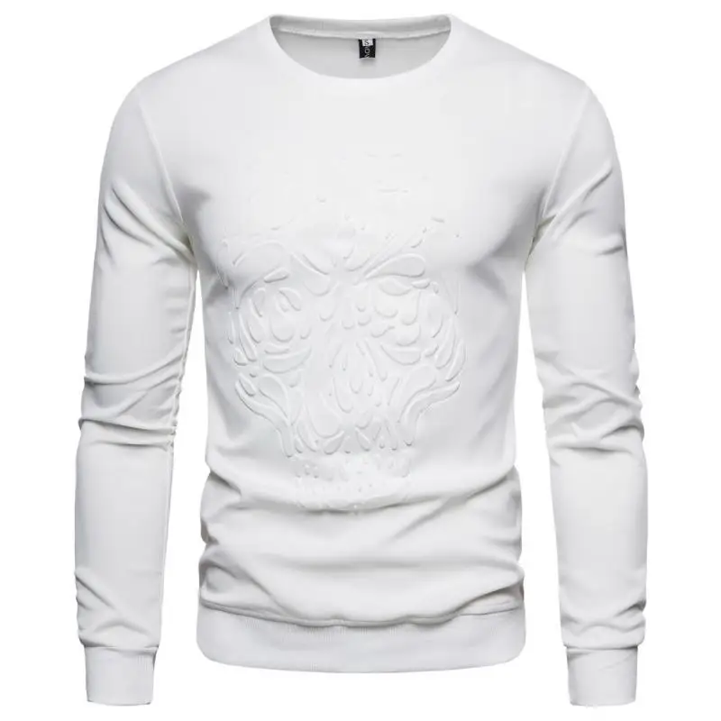 

Men Sweatshirts 2021 New Spring and Autumn Three-Dimensional Pattern Male Pullover Trendy Thin Korean Style Teenager Boys Brand
