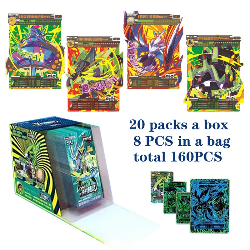 

2021 Новинка 160 шт. карты покемона торговля флэш-Аниме боевые карты Коллекционная детская игрушка в подарок