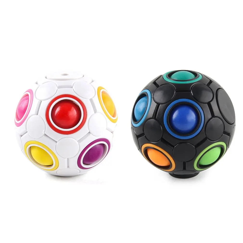 

Creative Magic Cube Ball Antistress Rainbow Ball Puzzle Montessori Kids Toys For Children Stress Reliever Toy