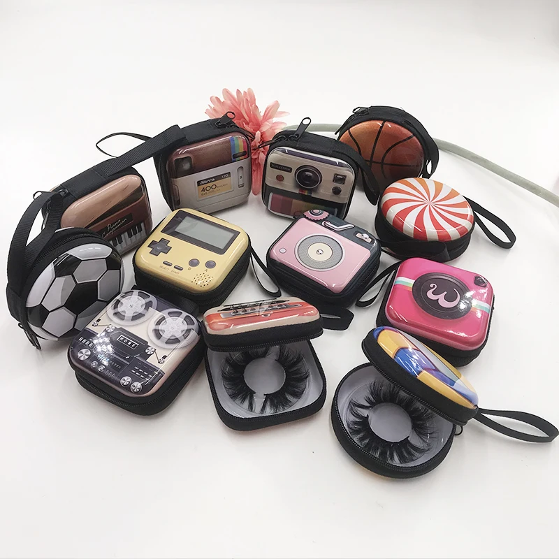 Vintage 3D eyelash pocket box new pack customized wholesale price cute little makeup tools | Красота и здоровье