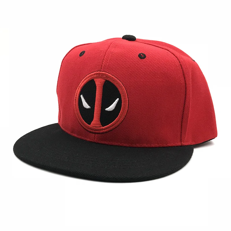 Аниме дэдпул вышивка хип хоп Snapback шляпа хлопок Повседневная Бейсболка с плоским