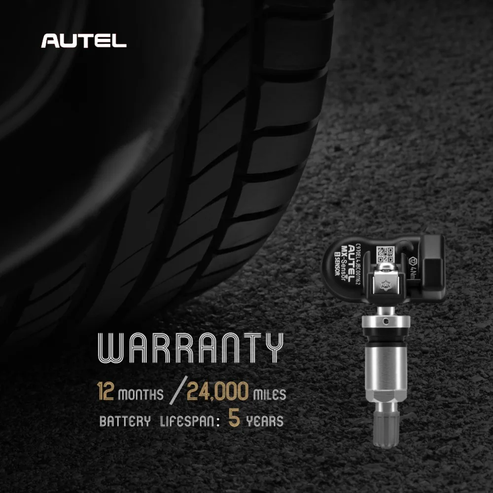 AUTEL 2 в 1 MX Sensor 315 МГц + 433 универсальный программатор резиновые клапаны