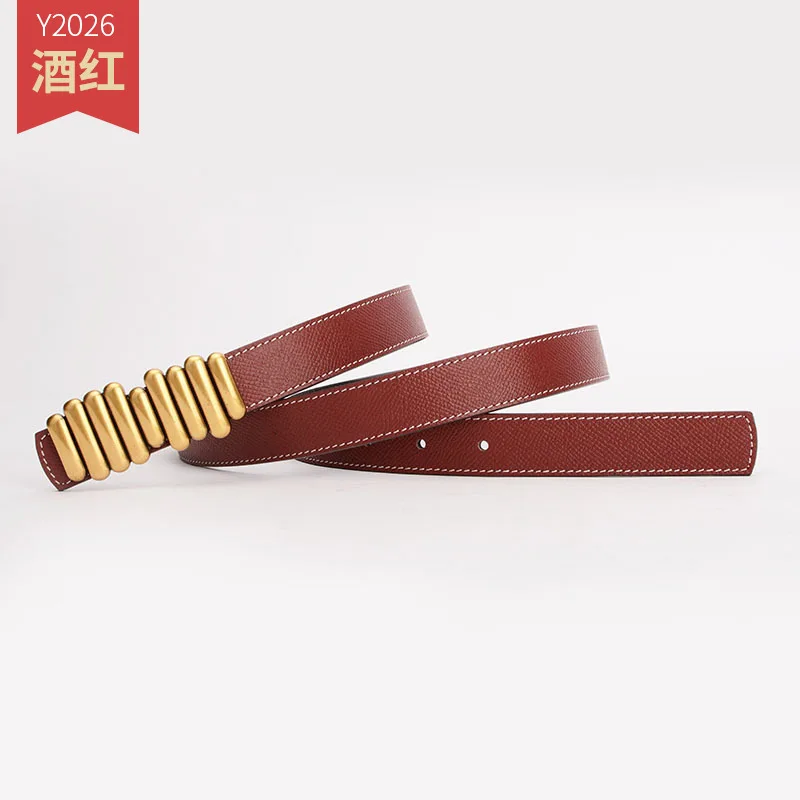 

Women's belt Korean version top cowhide workplace student leisure business style belt luxury brand designer belt women