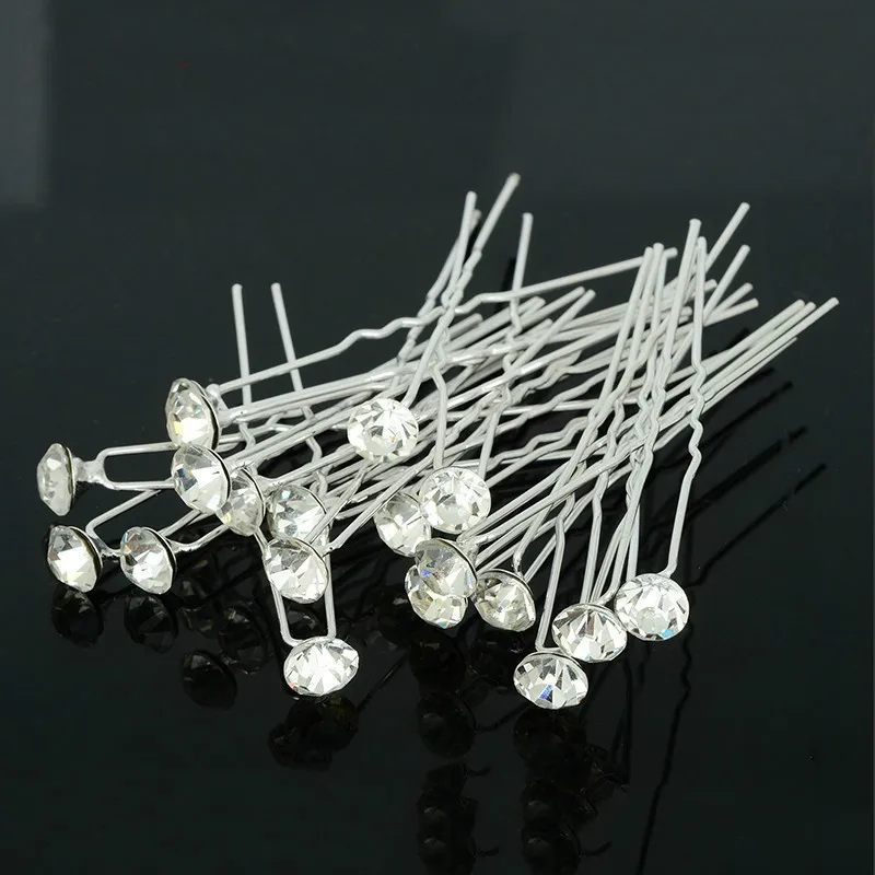 

10 pcs/pack Wedding Bridal Pearl Flower Hair Clip Rhinestone Crystal Hair Pins Hair Accessories
