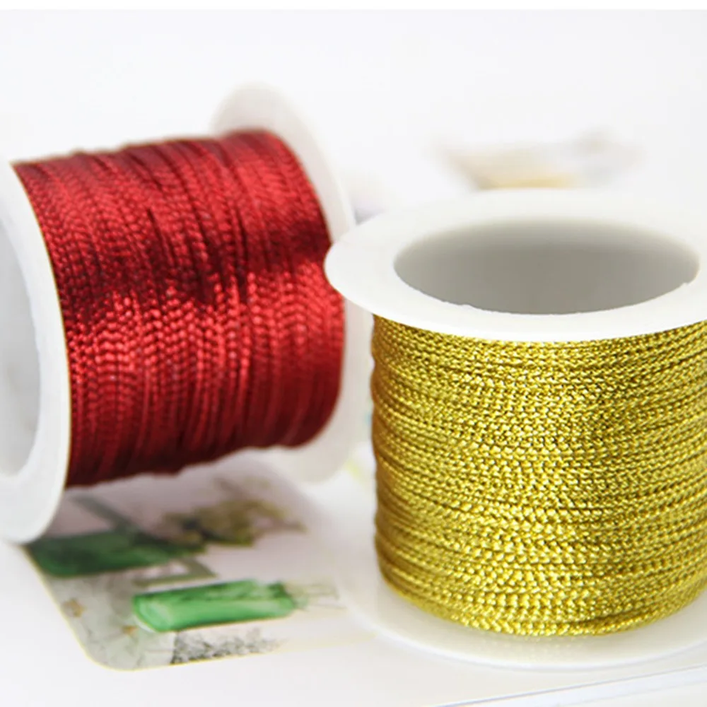 Шнур из полиэфирного волокна DIY жгут из бисера бирки изготовление браслета ожерелья украшения из ткани аксессуары для дома