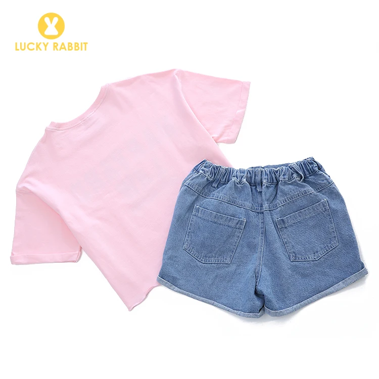 Повседневный комплект детской одежды в уличном стиле Футболка с