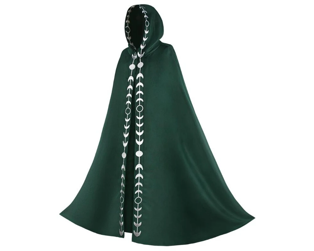 

Halloween Costume Gothic Men Cloak Coats Medieval Vintage Hooded Mens Trench Coat Men Chic Long Cape Poncho