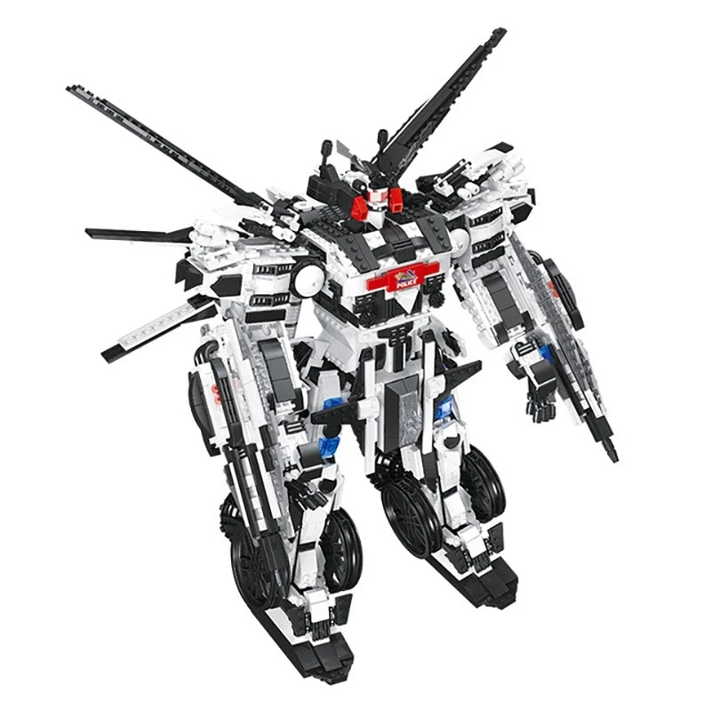 

War Super Armor SWAT Warrior Robot Building Blocks Military Warrior Mecha Figures Weapon Model Bricks Toy For Kid Birthday Gift