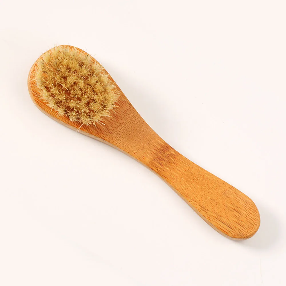 Высококачественная щетка для очистки лица Бамбуковая Массажная портативный