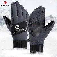 x tiger winter cycling gloves autumn windproof keep warm touch screen shockproof bicycle bike gloves waterproof sport ski gloves