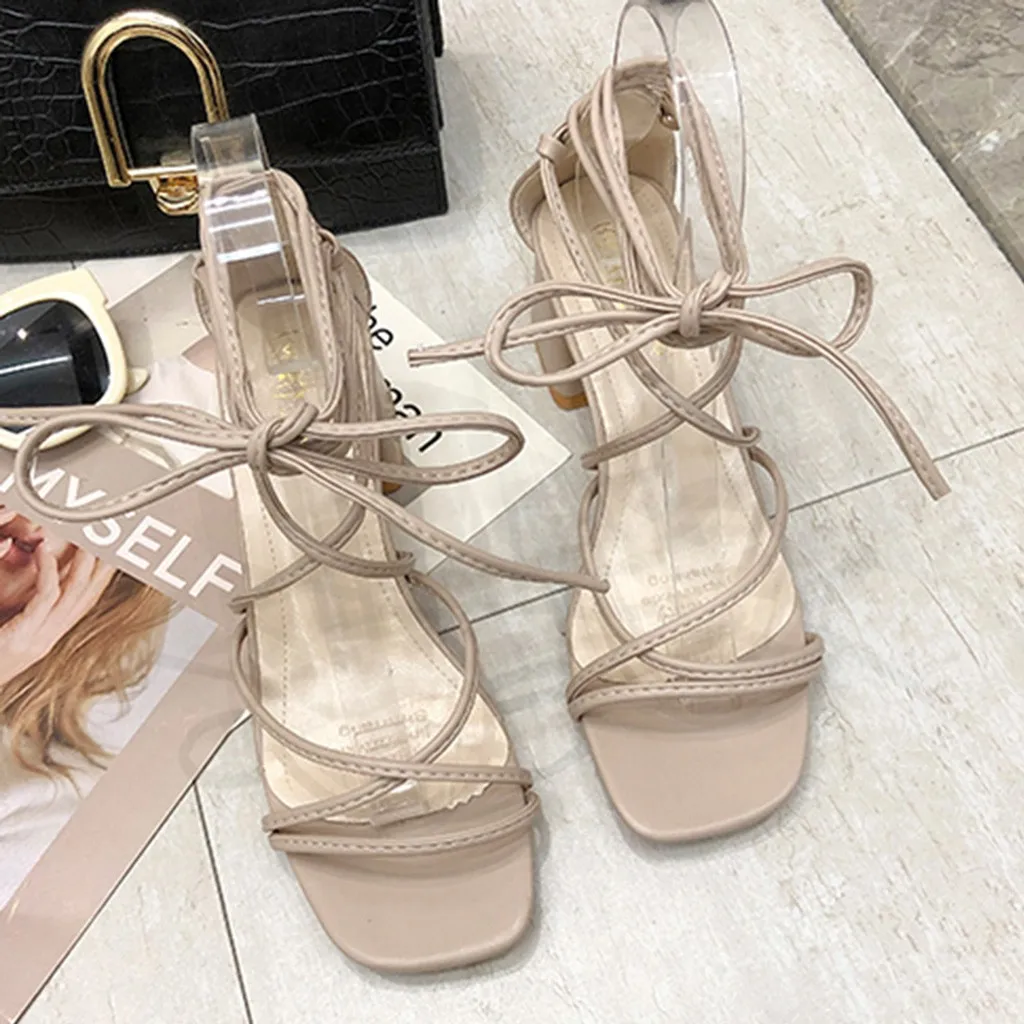 Сандалии женские резиновые босоножки с квадратным носком квадратный каблук