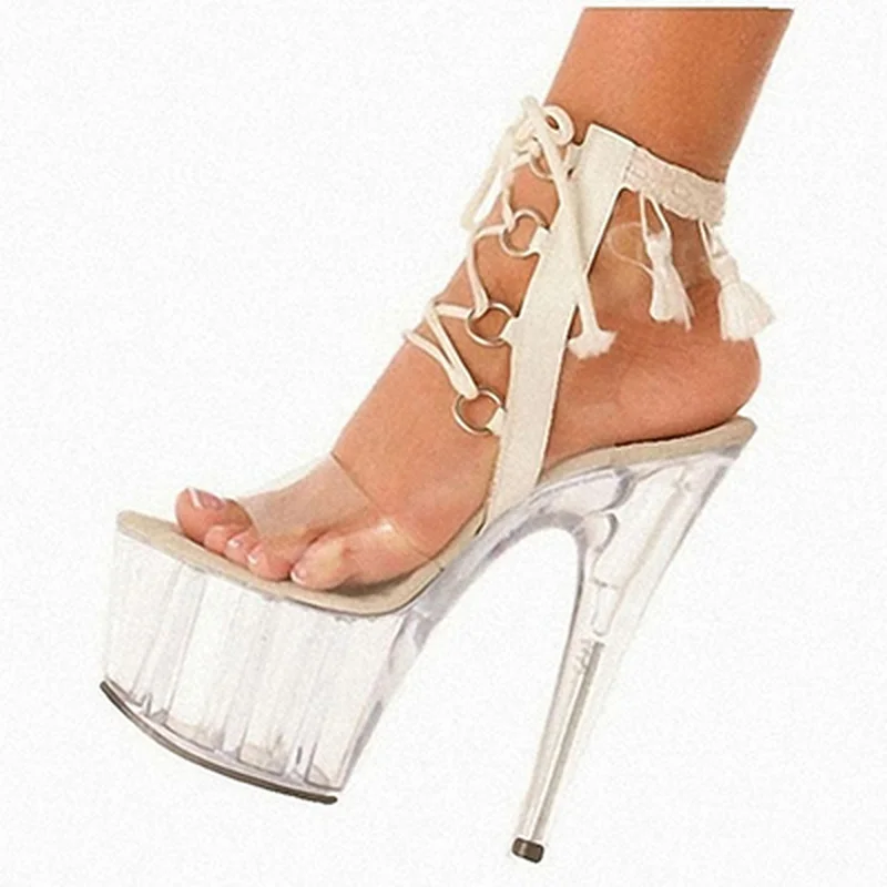 

Туфли Mclubgirl на очень высоком каблуке 15 см, трендовые сандалии с кристаллами, Розовые босоножки для невесты, клуба, выступления, интересующие ...