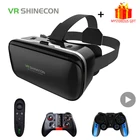 VR Shinecon 6,0 шлем виртуальной реальности очки 3 D 3d для iPhone Android смартфона умные виар игр смарт смартфонов дополненной видео ачки телефона комплект вр видеоочки с экраном контролерами стекло веар электронные