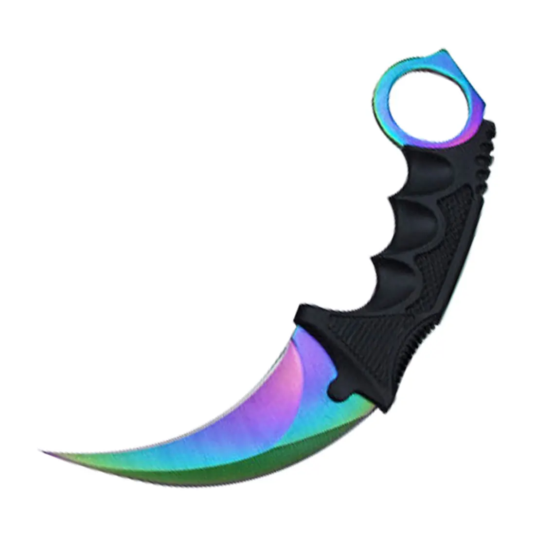 Cuchillo de contraataque CS GO Karambit, cuchillo de cuello con funda de Tigre, cuchillo de juego Real, cuchillo de acampada, funda de supervivencia, tigre