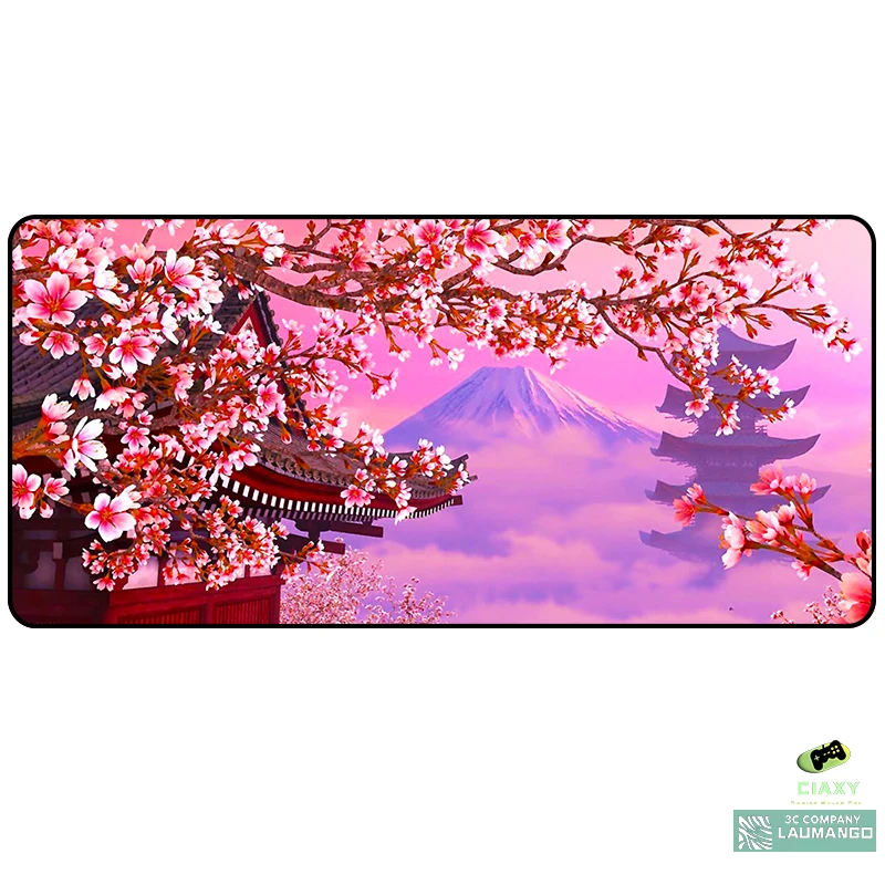 Розовый коврик для мыши в виде вишни Настольный ПК большой стиле аниме