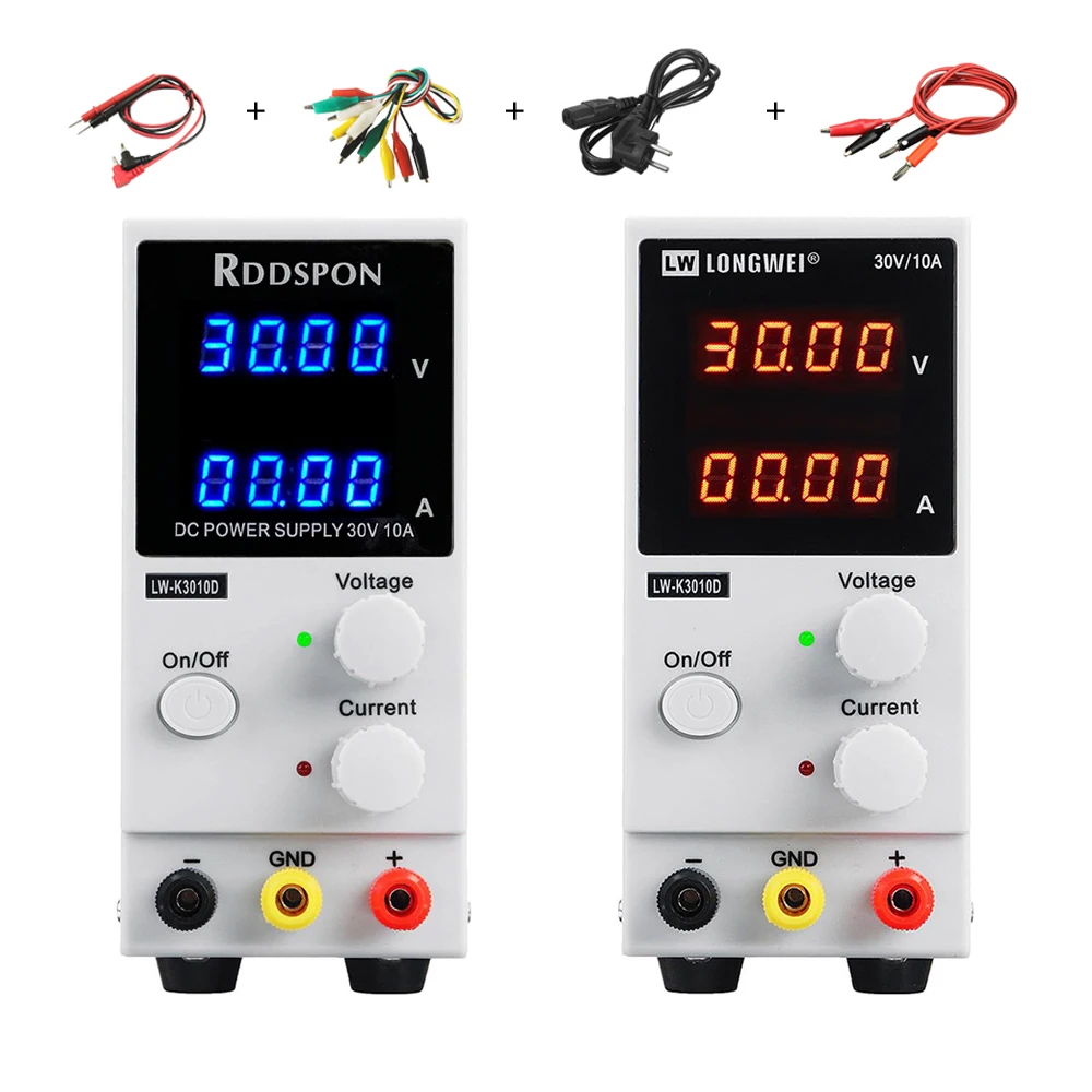 Регулируемый лабораторный источник питания постоянного тока с USB 30 в 10 А цифровой