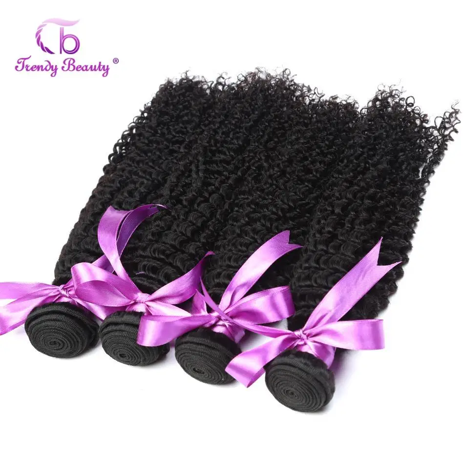 Модные красивые бразильские кудрявые волосы 1/3/4 пучков натуральный черный цвет