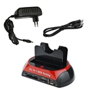 Док-станция для жестких дисков SATA двойной жесткий диск док-станции для 2,5 дюйма 3,5 IDESATA USB 2,0 внешний корпус Чехол