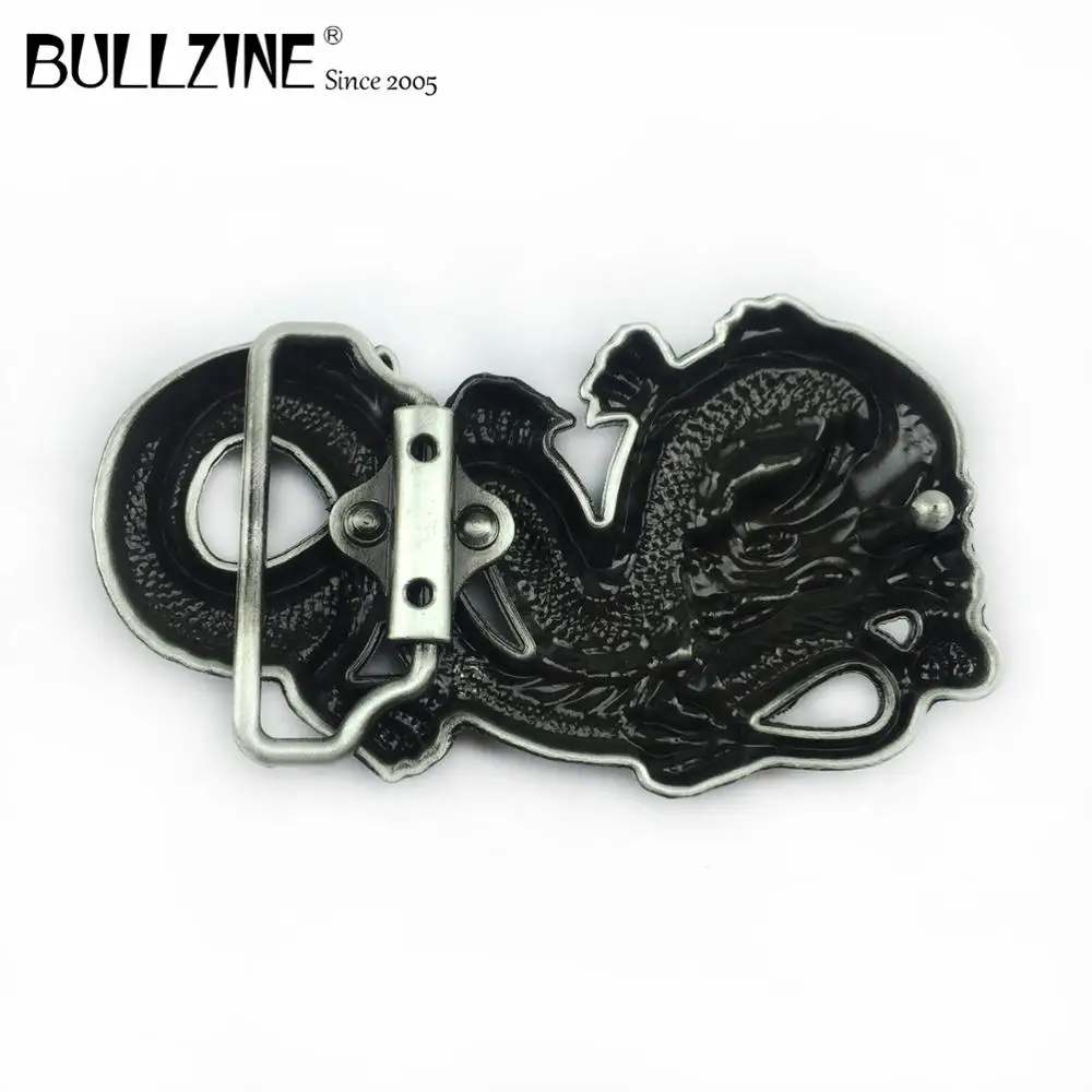 Bullzine цинковый сплав ретро Дракон пряжка на ремешке FP-01867-3 класса Люкс под джинсы