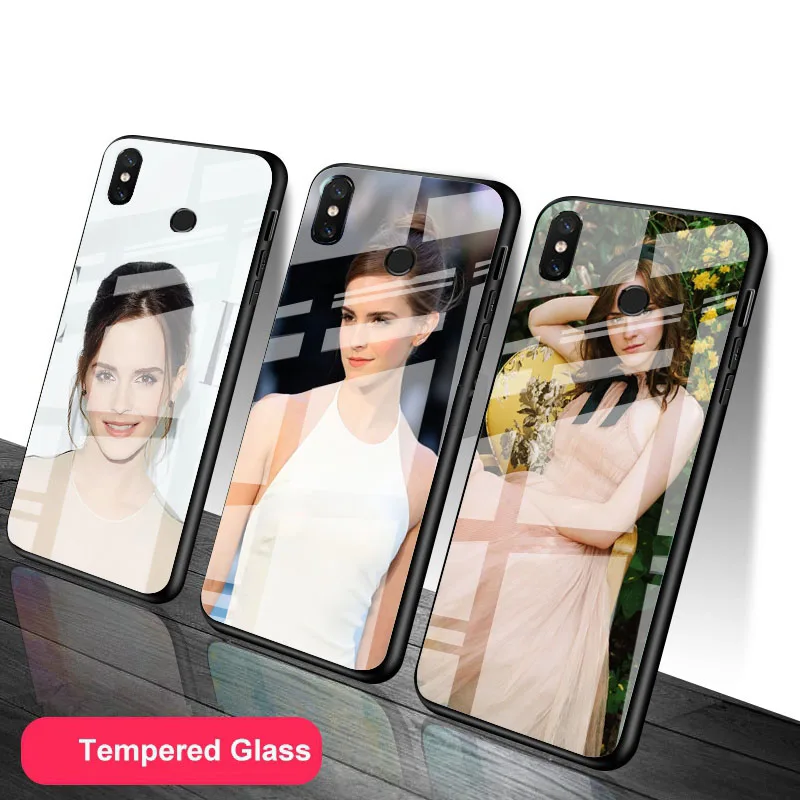 Эмма Ватсон чехол из закаленного стекла для телефона Xiaomi Redmi Note 5 6 7 8 9 Pro Note8T Note9S