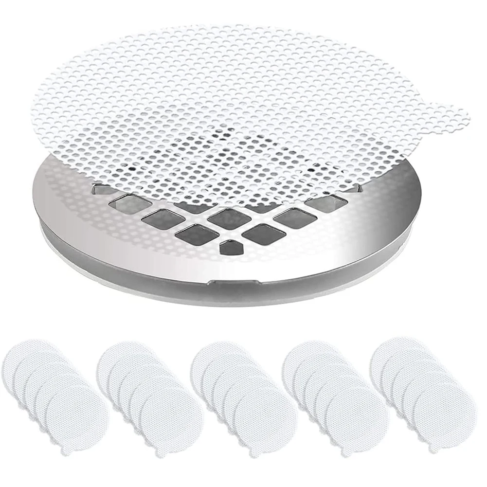 

25Pcs Round Disposable Shower Drains Hair Catcher Mesh Stickers Bathroom Bathing Shower Hair Stoppers Catchers Accessories Sale