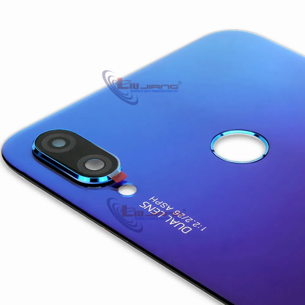 Аккумулятор для huawei Nova 3i задняя крышка корпуса камеры Стеклянная Крышка батарейного отсека Дверь смартфон задняя крышка Замена Ремонт