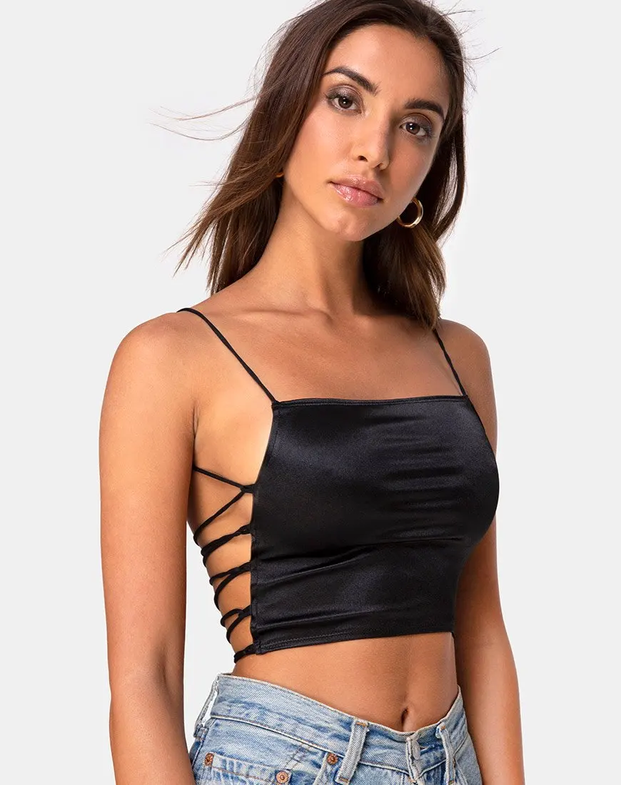 

Women's Camisole Wrapped Chest Sling Tops Sleeveless Backless Strappy Exposed Navel Tops Tank Tops for Beach Club Party Vacation