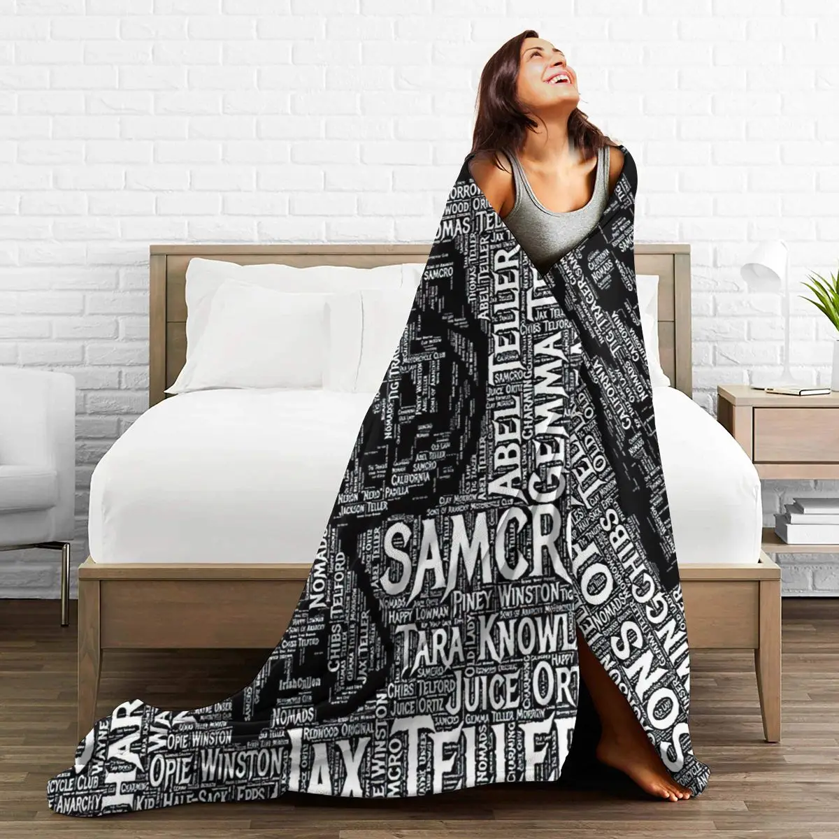 

Sons Of Anarchy Super Soft Blanket Sublimation Cartoon Covered Blanket Bedding Flannel For Children And Adult Bedrooms Decor