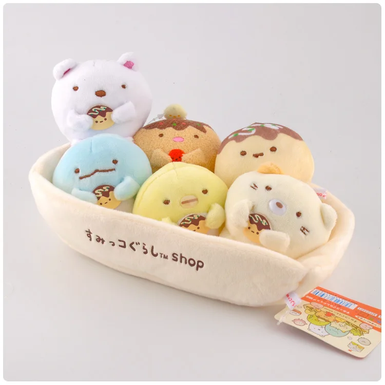 1 комплект Kawaii Japanese Sumikko guurashi био плюшевый брелок подвеска мягкий мультяшный