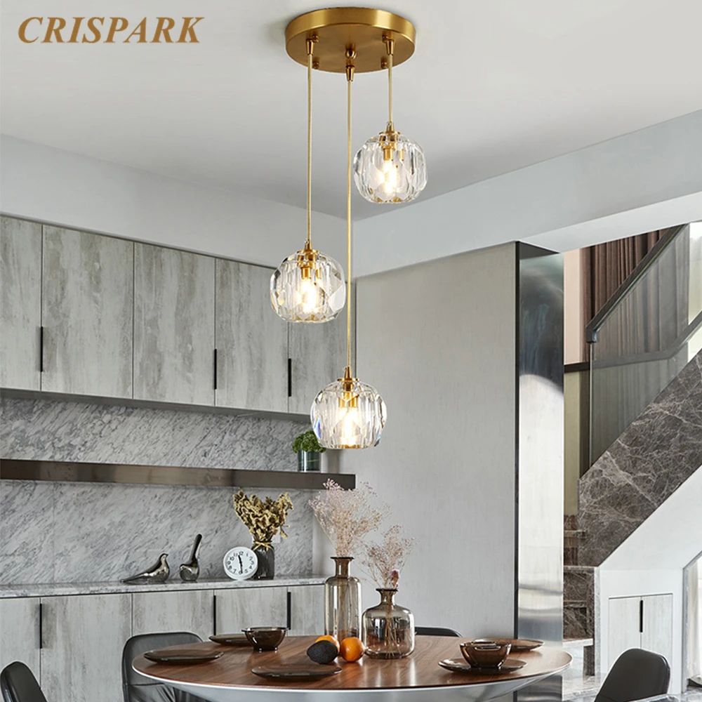 Современный светодиодный Люстра светильник ing Роскошные прозрачного хрусталя